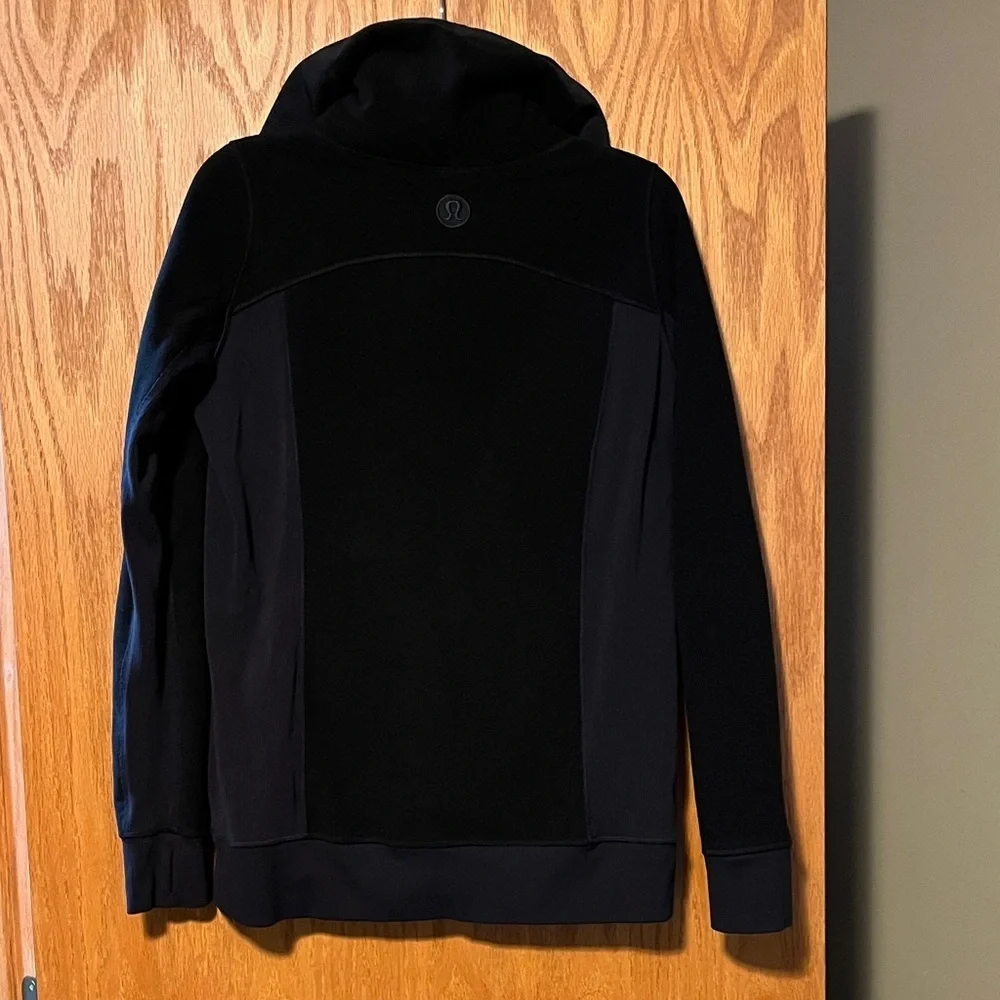 lululemon athletica Post Chaturanga Black Half-Zip Hoodie